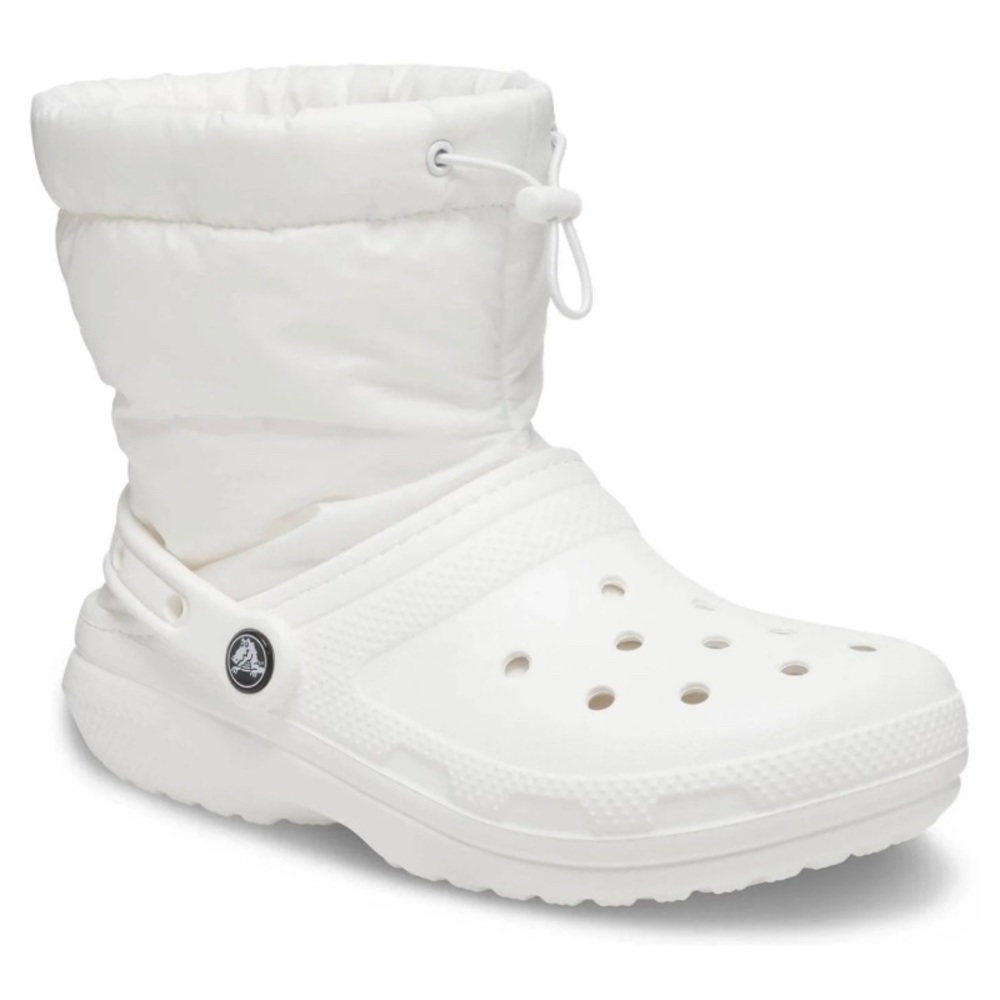 NEW Crocs Classic Lined Neo Puff Boot|WinterBoots White Size Mens 12/Womens 13.5